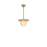 Disc Alabaster Pendant Light