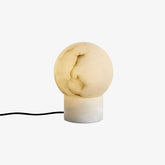 Globe Alabaster Table Lamp