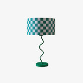 Green Grid Modern Table Lamp