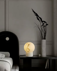 Globe Alabaster Table Lamp
