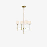 Modern Classic 4-Light Tapered Shade Chandelier