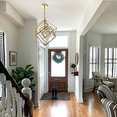 Contemporary Abstract Metal Chandelier