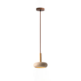 Hourglass Travertine Pendant Light