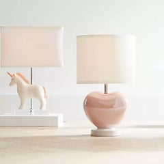 Pearlescent Heart Shape Table Lamp