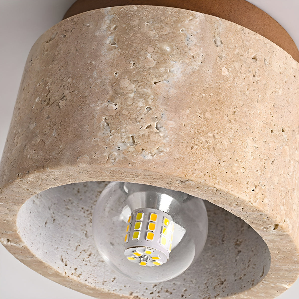 Minimalist Rustic Stone Ceiling Light - view 11 | Liootrlamp