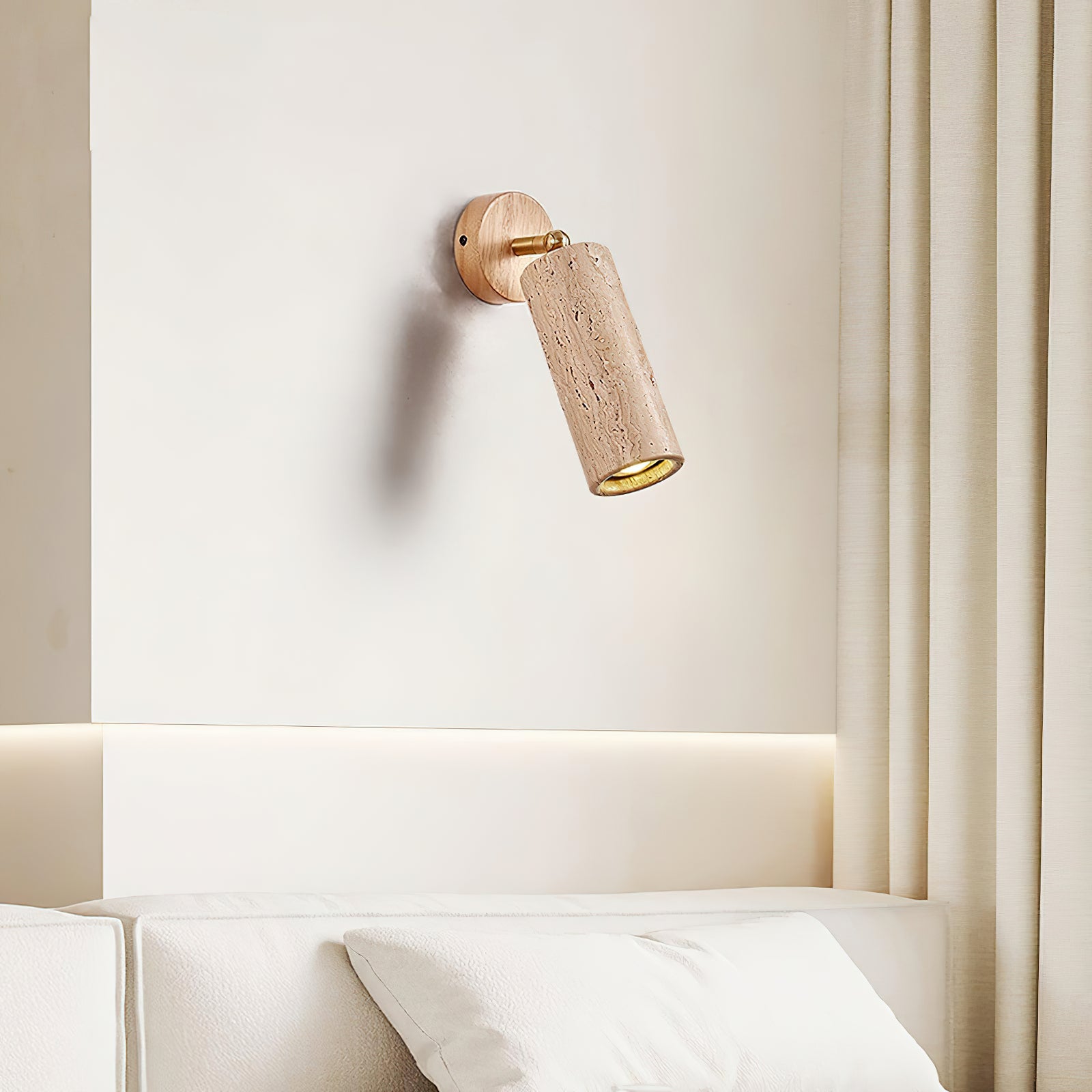 Mireille Modern Rustic Pivot Wall Lamp - view 2 | Liootrlamp