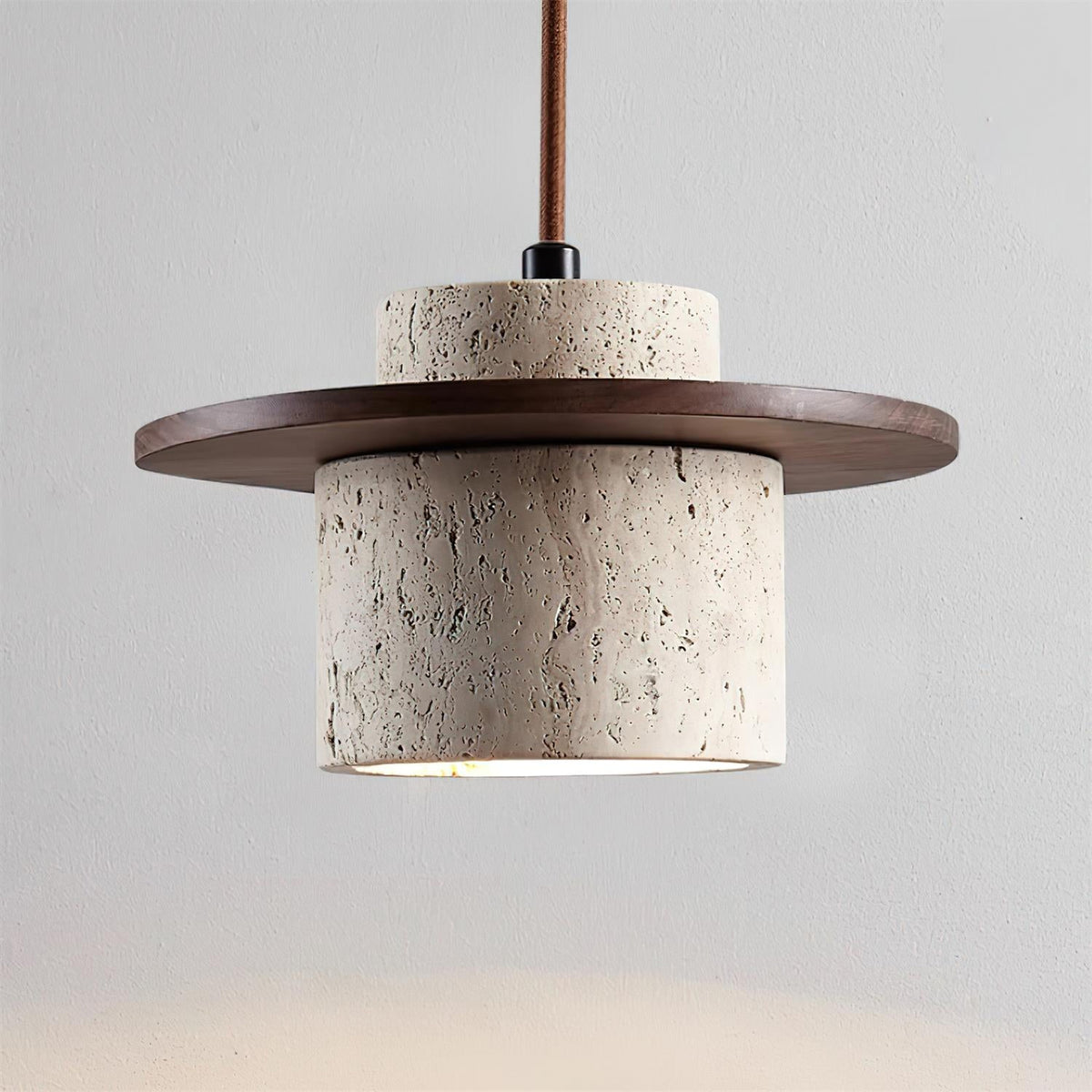 Rustic Textured Cata Stone Wall Lamp - view 12 | Liootrlamp