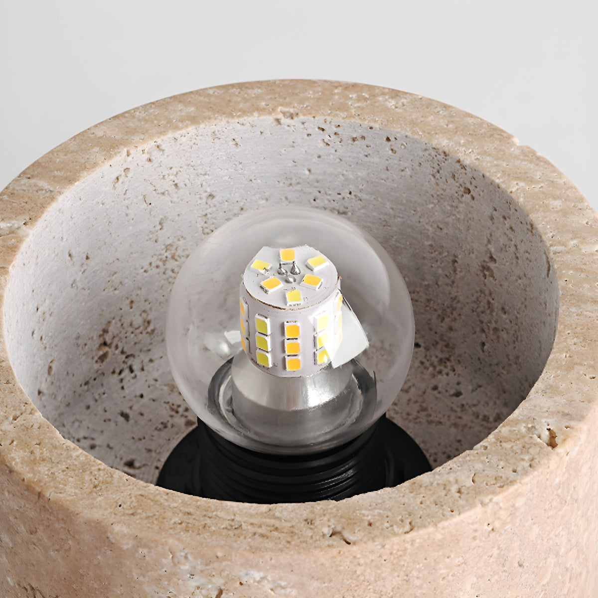 Minimalist Rustic Stone Ceiling Light - view 12 | Liootrlamp