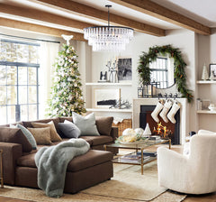 Gold Circular Textured Glass Chandelier