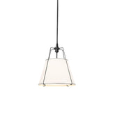 Renée Conical Gold and Fabric Pendant Lamp