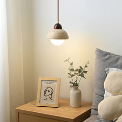 Wabi-Sabi Textured Stone Pendant Light