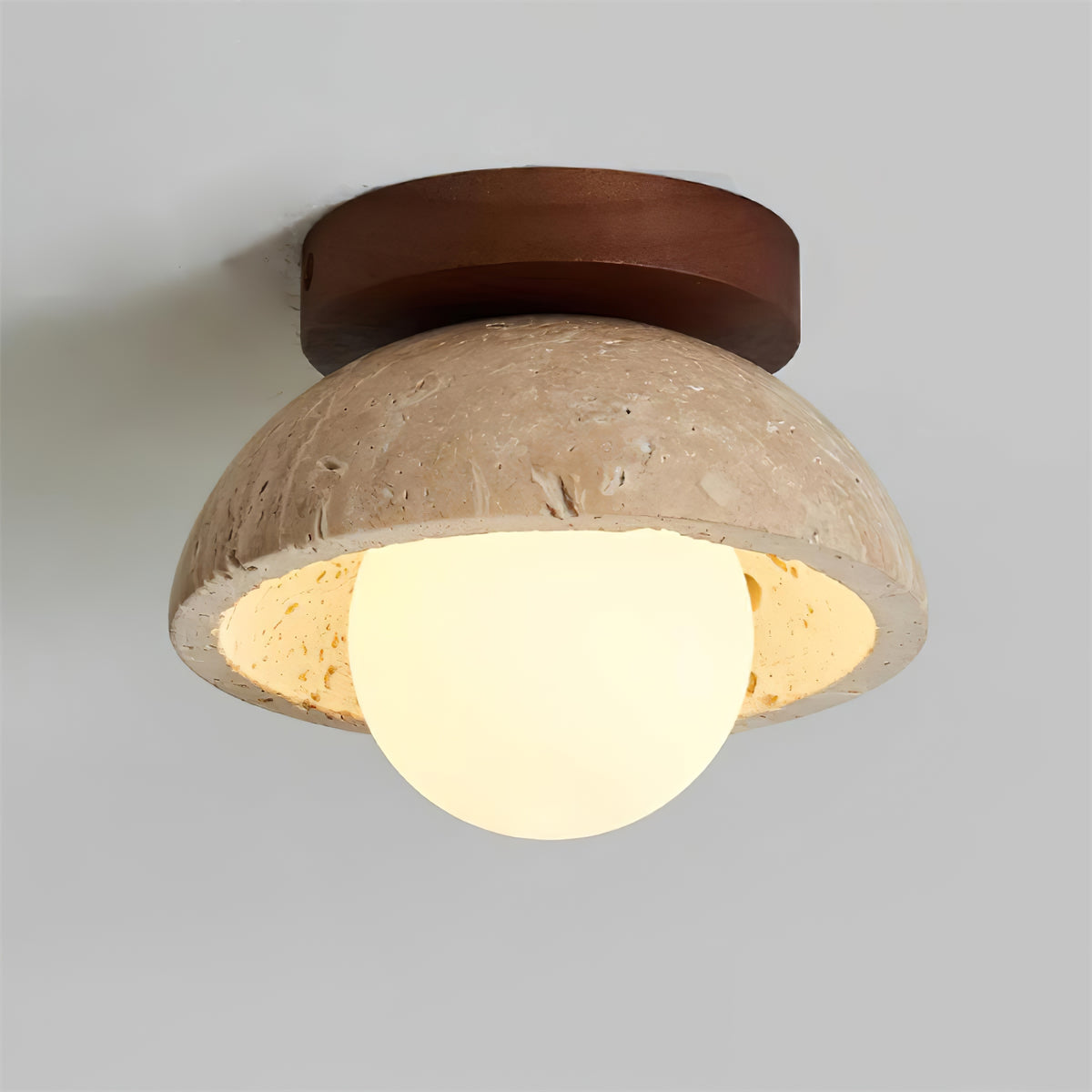 Piedra wood ceiling lamp - view 17 | Liootrlamp