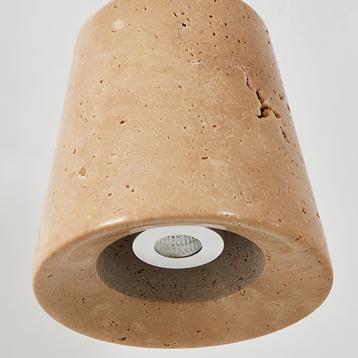 Yellow Travertine Disc Base Wall Lamp - view 9 | Liootrlamp