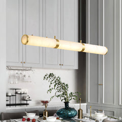 Alabaster Column Linear Chandelier