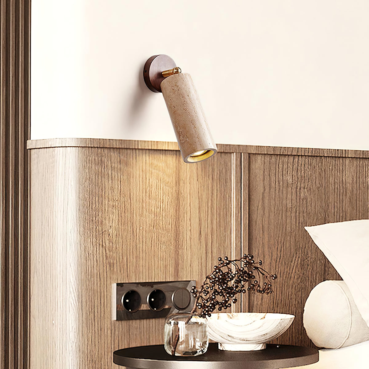 Mireille Modern Rustic Pivot Wall Lamp - view 6 | Liootrlamp