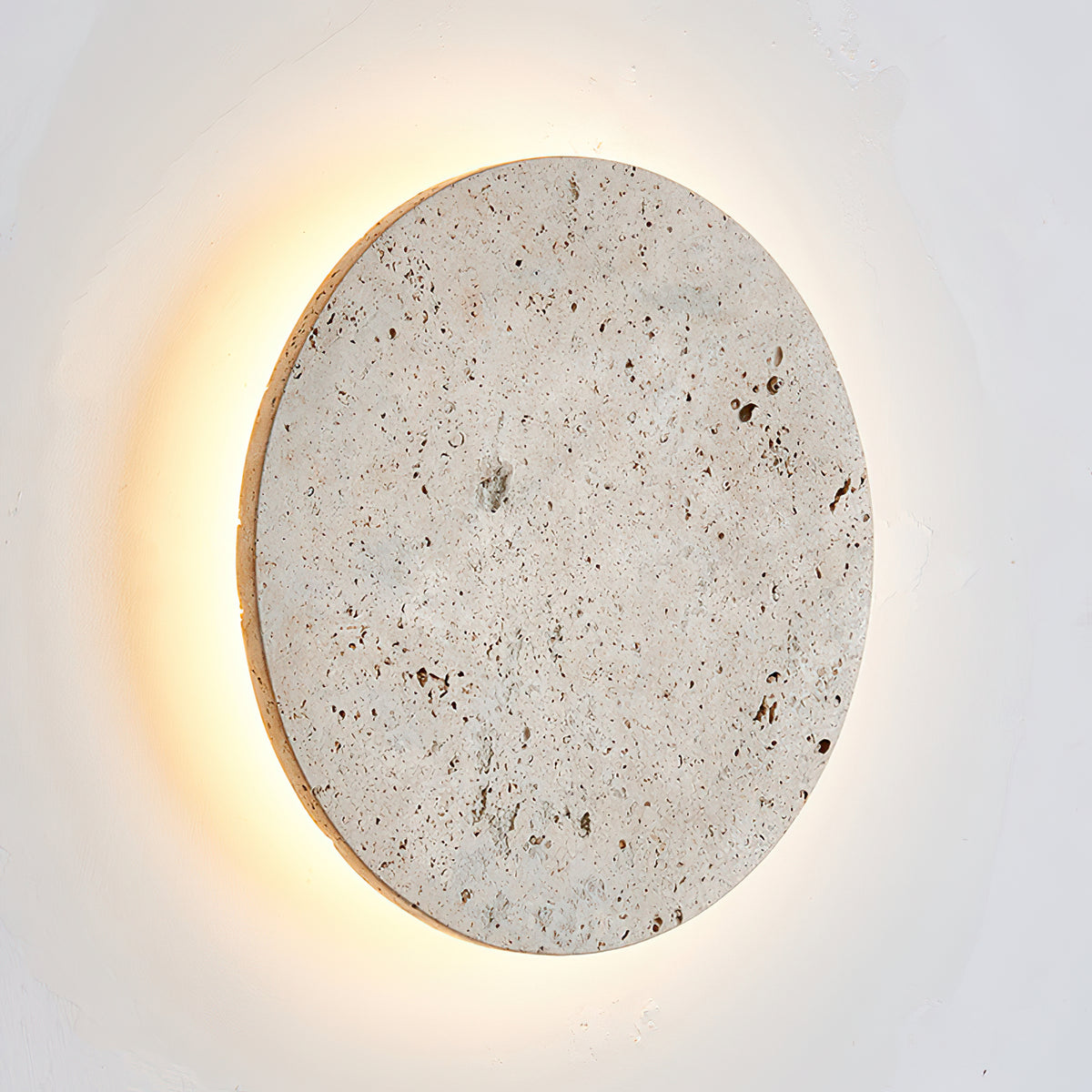 Round Natural Stone LED Wall Light - view 11 | Liootrlamp
