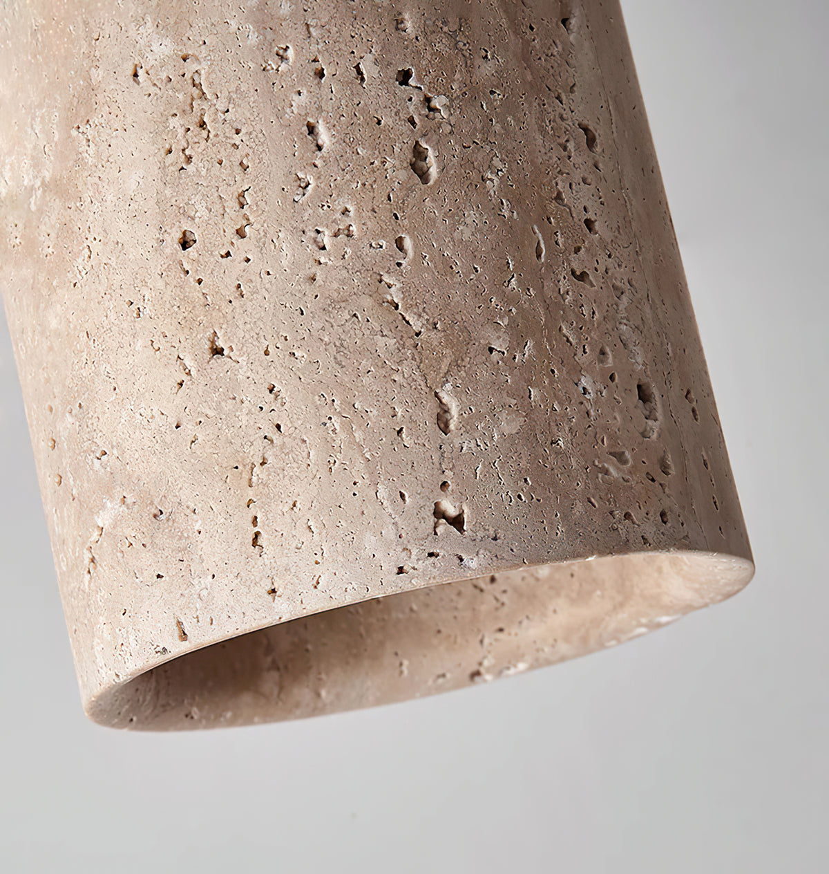 Wood and Stone Modern Flush Mount Light - view 11 | Liootrlamp