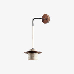 Rustic Textured Cata Stone Wall Lamp