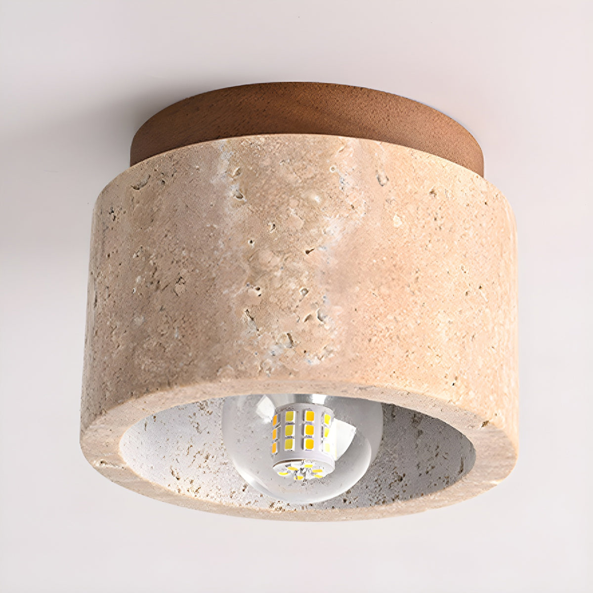 Minimalist Rustic Stone Ceiling Light - view 14 | Liootrlamp