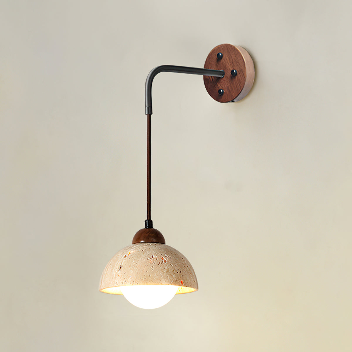 Wabi-sabi texture stone wall lamp - view 11 | Liootrlamp