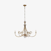 Large Twisted Loop Chandelier