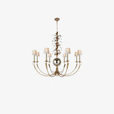 vintage gold leaf Gramercy chandelier