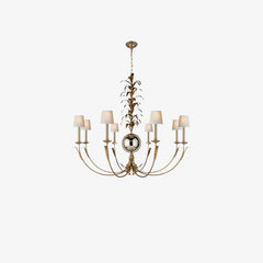 vintage gold leaf Gramercy chandelier