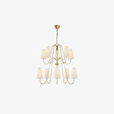Gold Two-Tier Montreuil Chandelier