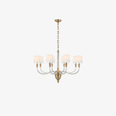 Vivian Modern Nickel Multi-Arm Chandelier