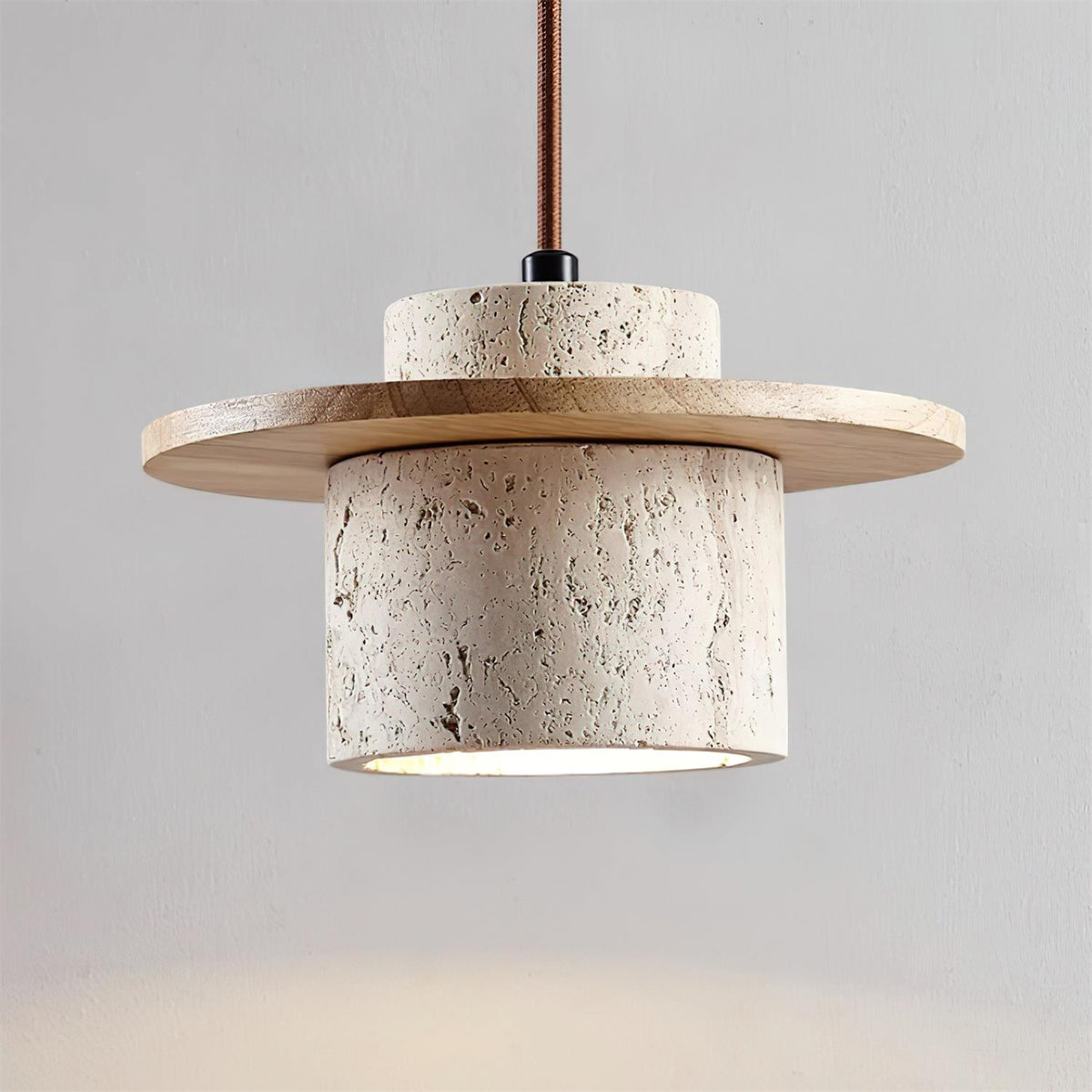 Rustic Textured Cata Stone Wall Lamp - view 13 | Liootrlamp