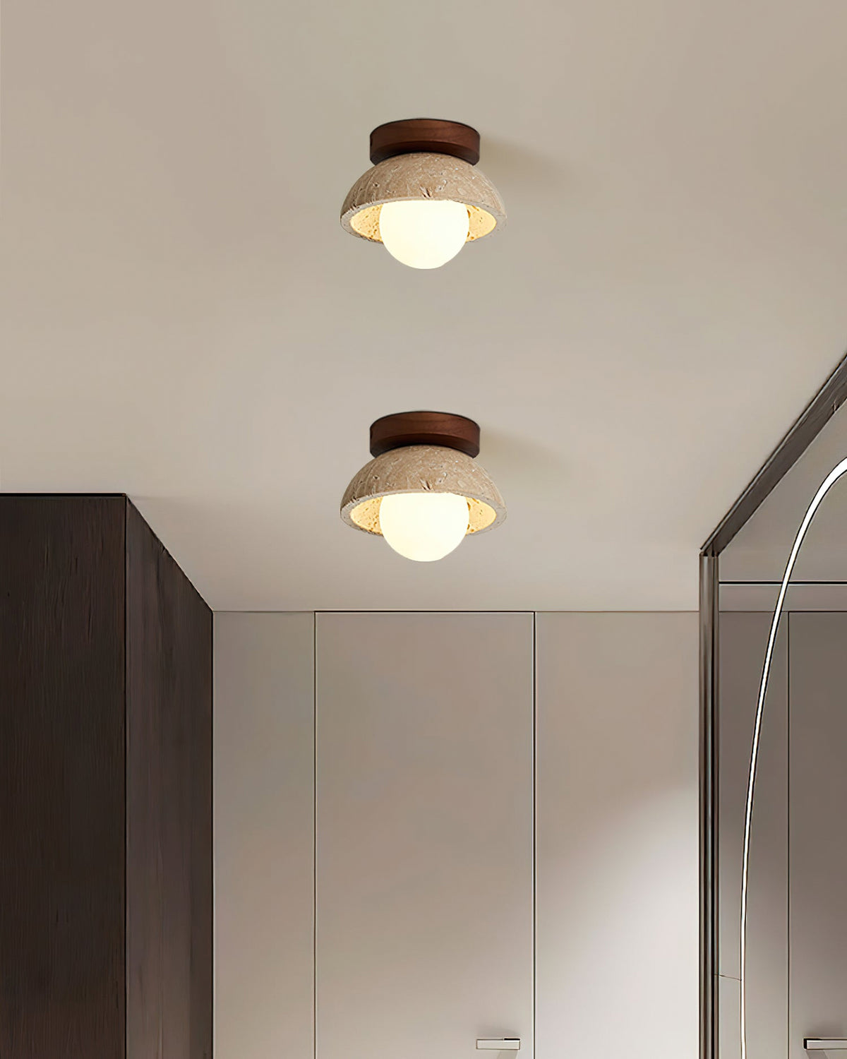 Piedra wood ceiling lamp - view 9 | Liootrlamp