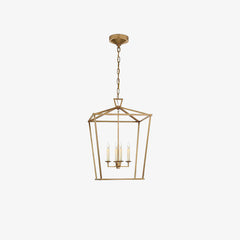 Gold Lantern Pendant Chandelier