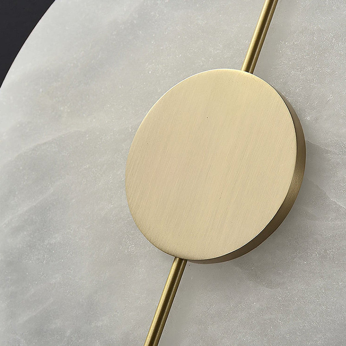 Oval Pill-Shaped Alabaster Wall Sconce - view 9 | Liootrlamp