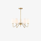 Simple brass five-head chandelier