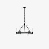 Minimalist Circular Keystone Chandelier