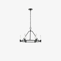 Minimalist Circular Keystone Chandelier