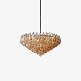 Amber Murano Glass Round Chandelier