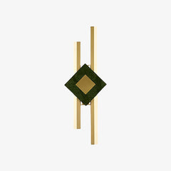 Green Marble Square LED Wall Light