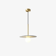 Copper marble round chandelier
