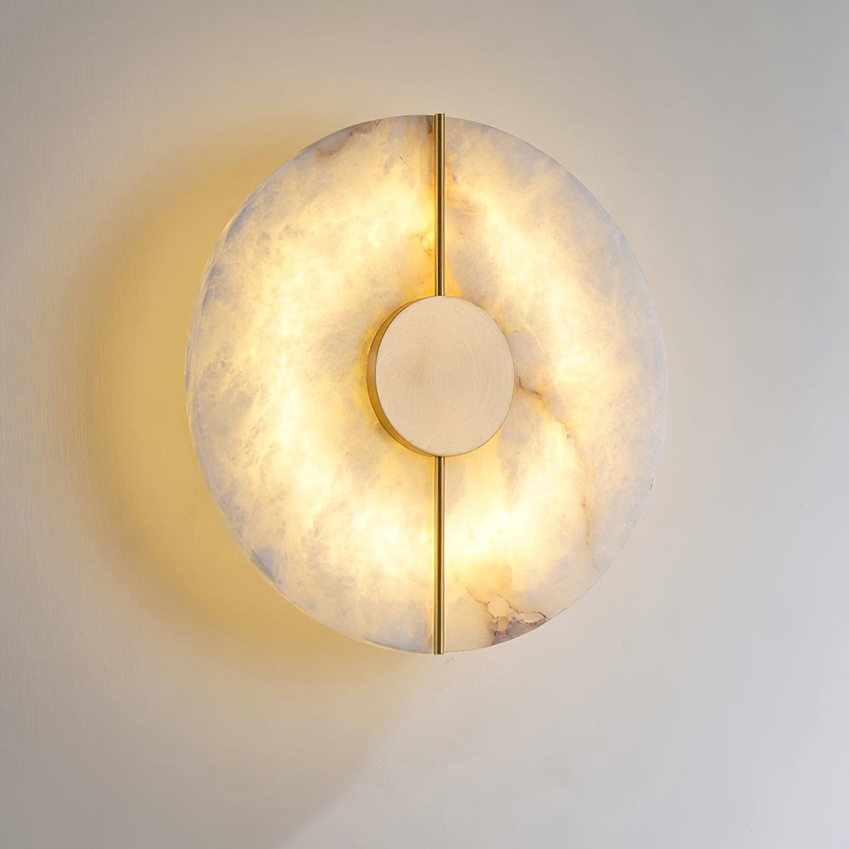 Zen Harmony Round Marble Wall Light - view 11 | Liootrlamp