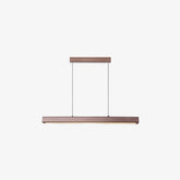 Walnut minimalist wood chandelier