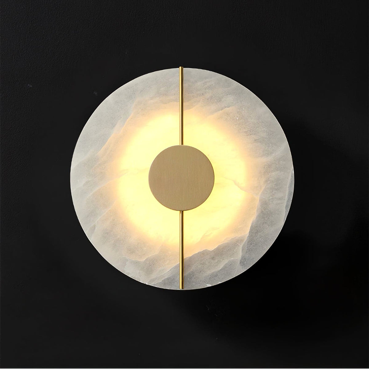 Zen Harmony Round Marble Wall Light - view 19 | Liootrlamp