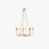 Gold Circlet Candlestick Chandelier