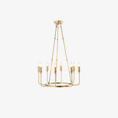 Gold Circlet Candlestick Chandelier