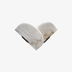 Sector Heart Shape Alabaster Wall Lamp