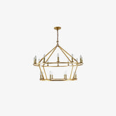 Brass Tiered Chandelier