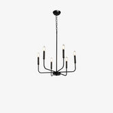 Modern Black Candlestick Chandelier