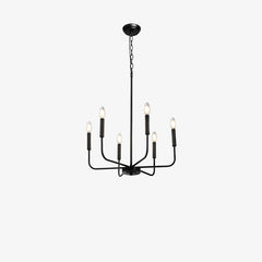 Modern Black Candlestick Chandelier