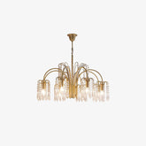 Crystal waterfall chandelier