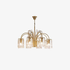Crystal waterfall chandelier